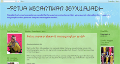 Desktop Screenshot of petua-kecantikan-melayu.blogspot.com