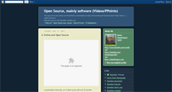 Desktop Screenshot of opensourcevideos.blogspot.com