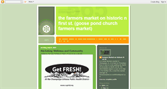 Desktop Screenshot of goosepondchurchfarmersmarket.blogspot.com