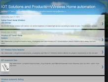 Tablet Screenshot of iotsolutionsandproducts.blogspot.com