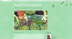 Desktop Screenshot of foodtechupdates.blogspot.com