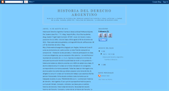 Desktop Screenshot of historiaderechoargentino.blogspot.com