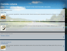 Tablet Screenshot of comidadecuba.blogspot.com