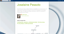 Desktop Screenshot of joselainepessotto.blogspot.com