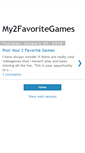 Mobile Screenshot of my2bestgames.blogspot.com