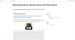 Desktop Screenshot of downloadarmatacticshack.blogspot.com