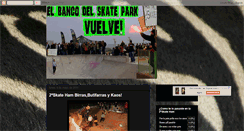 Desktop Screenshot of elbancodelskatepark.blogspot.com