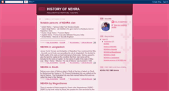 Desktop Screenshot of nehrahistory.blogspot.com