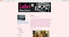 Desktop Screenshot of ladiesdecision.blogspot.com