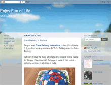 Tablet Screenshot of enjoyfunoflife.blogspot.com