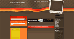 Desktop Screenshot of carsresource.blogspot.com