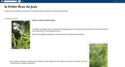 Desktop Screenshot of la-petite-fleur-du-jour.blogspot.com