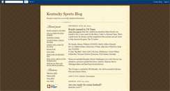 Desktop Screenshot of kysports.blogspot.com