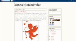 Desktop Screenshot of kapewaysmindvoice.blogspot.com