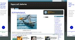 Desktop Screenshot of pappercraft-galleries.blogspot.com