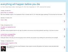 Tablet Screenshot of everythingwillhappenbeforeyoudie.blogspot.com