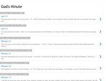 Tablet Screenshot of godsminute.blogspot.com