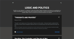 Desktop Screenshot of logicandpolitics.blogspot.com