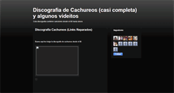 Desktop Screenshot of discografiacachureos.blogspot.com