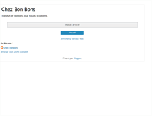 Tablet Screenshot of chezbonbons.blogspot.com