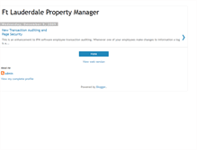 Tablet Screenshot of ftlauderdalepropertymanager.blogspot.com