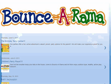 Tablet Screenshot of bouncearama.blogspot.com