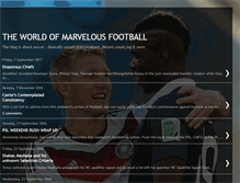 Tablet Screenshot of marvelousfootball.blogspot.com