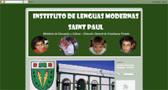 Desktop Screenshot of institutodelenguasmodernas.blogspot.com