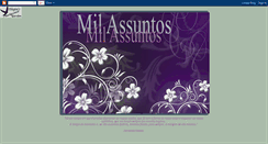 Desktop Screenshot of milassuntos.blogspot.com