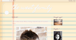 Desktop Screenshot of bshwestfamily.blogspot.com