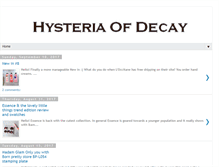 Tablet Screenshot of hysteriaofdecay.blogspot.com