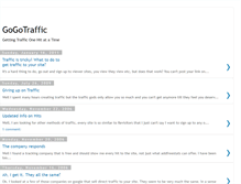 Tablet Screenshot of gogotraffic.blogspot.com