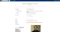 Desktop Screenshot of bhimkarki.blogspot.com