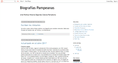 Desktop Screenshot of biografiaspampeanas.blogspot.com