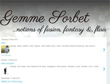 Tablet Screenshot of gemmesorbet.blogspot.com