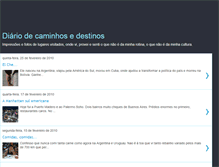 Tablet Screenshot of diariodecaminhosedestinos.blogspot.com