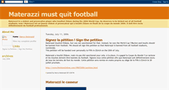 Desktop Screenshot of materazzi-must-quit-football.blogspot.com