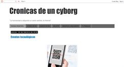 Desktop Screenshot of cronicasdeuncyborg.blogspot.com