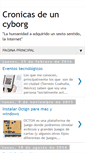 Mobile Screenshot of cronicasdeuncyborg.blogspot.com