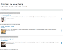 Tablet Screenshot of cronicasdeuncyborg.blogspot.com