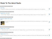 Tablet Screenshot of pedaltothemetalradioshow.blogspot.com