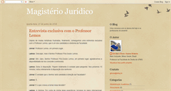 Desktop Screenshot of magisteriojuridico.blogspot.com