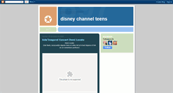 Desktop Screenshot of disneychannelteens.blogspot.com