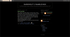 Desktop Screenshot of darkwolfsrambleings.blogspot.com