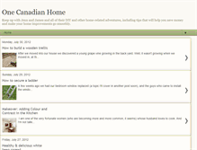 Tablet Screenshot of onecanadianhome.blogspot.com