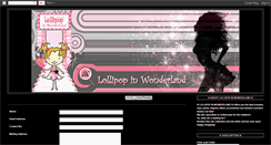 Desktop Screenshot of lollipop-in-wonderland.blogspot.com