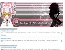 Tablet Screenshot of lollipop-in-wonderland.blogspot.com