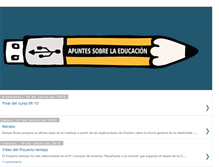 Tablet Screenshot of educacionapuntes.blogspot.com