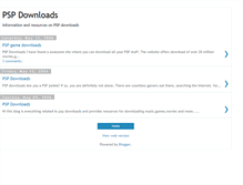 Tablet Screenshot of downloads-psp.blogspot.com