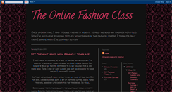 Desktop Screenshot of onlinefashionclass.blogspot.com